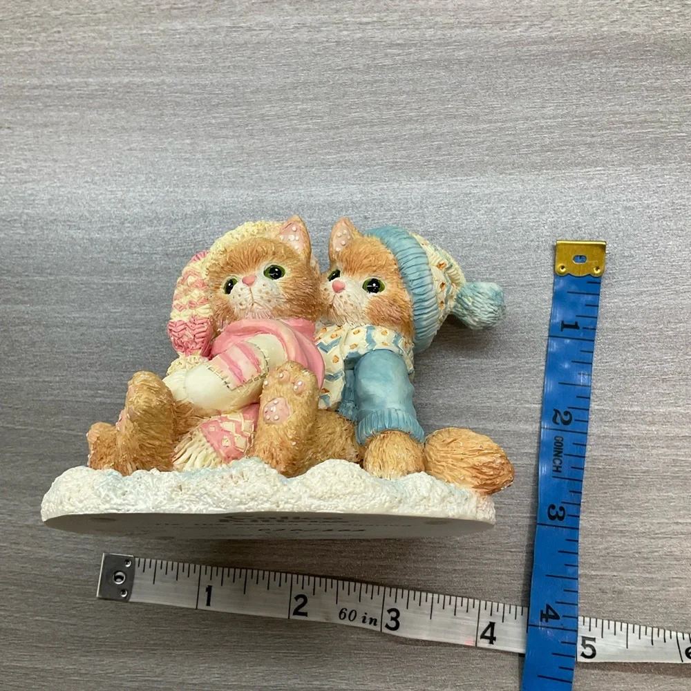 NIB ENESCO CALICO‎ KITTENS TIS THE SEASON FOR SHARING 628166